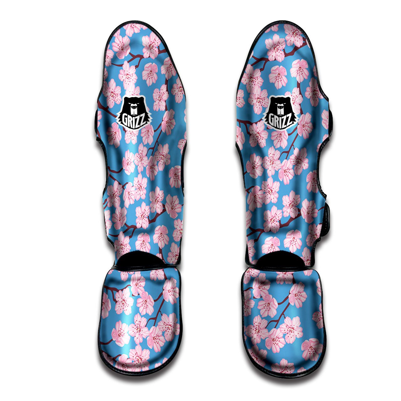 Cherry Blossom Sakura Print Pattern Muay Thai Boxing Shorts main image 1