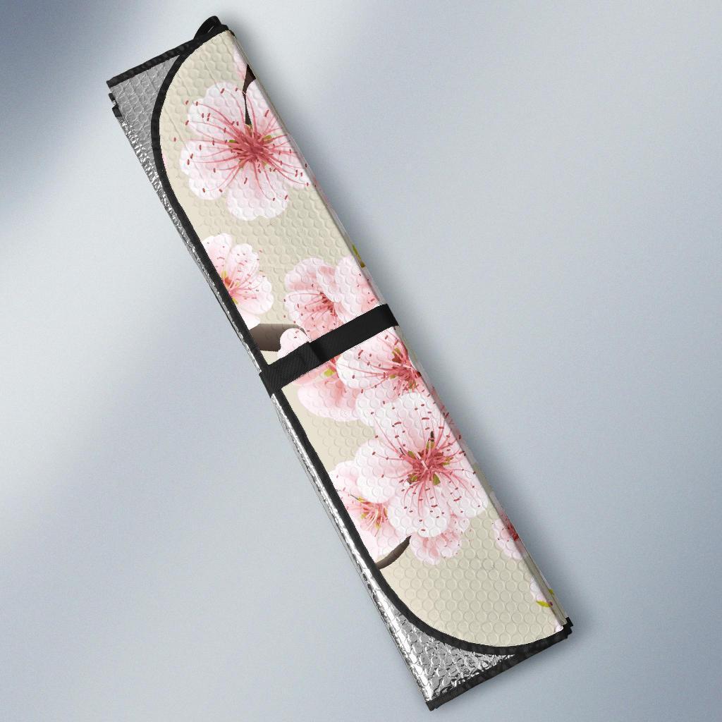 Cherry Blossom Sakura Car Sun Shade-grizzshop