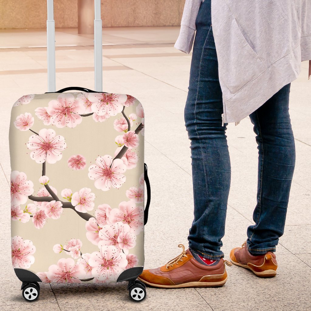 Cherry Blossom Sakura Elastic Luggage Cover Protector-grizzshop