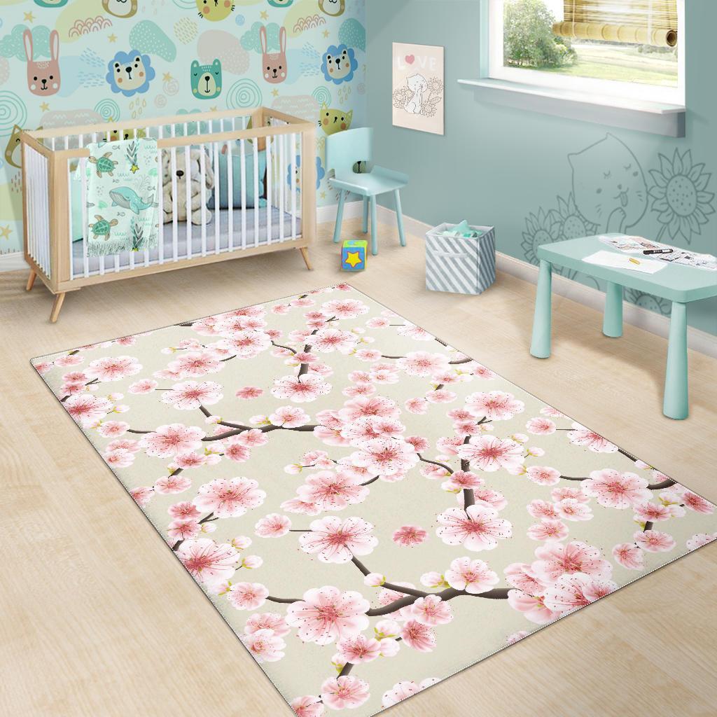 Cherry Blossom Sakura Floor Mat-grizzshop