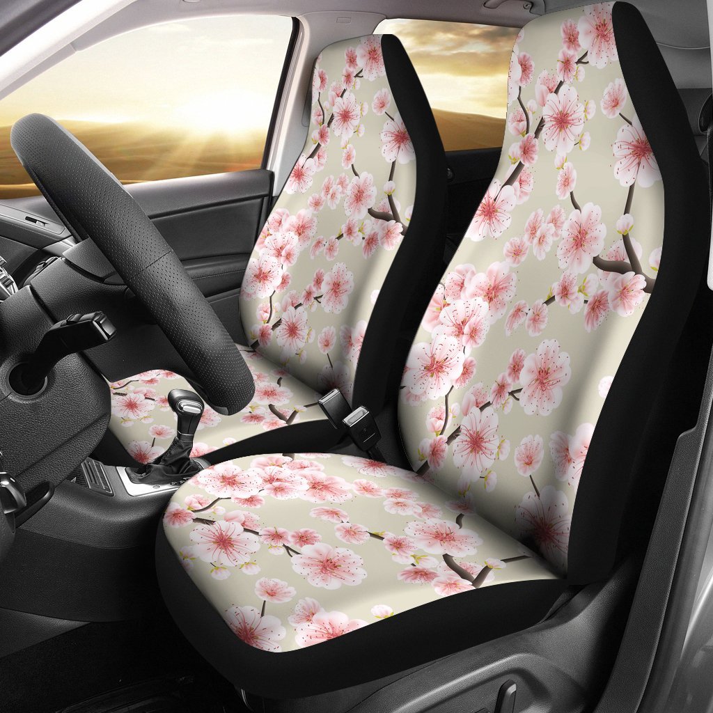Cherry Blossom Sakura Universal Fit Car Seat Cover-grizzshop