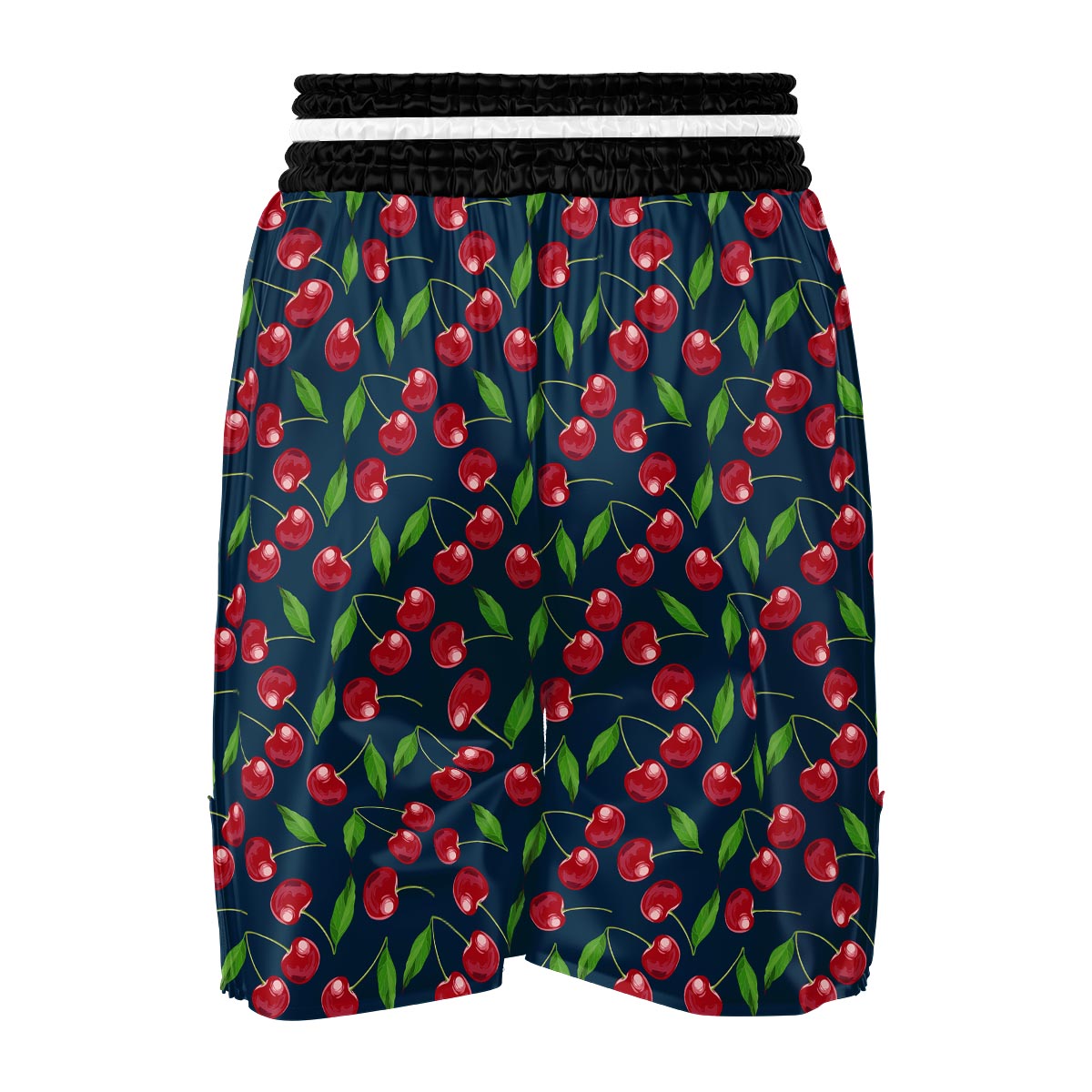 Cherry Red Print Pattern Boxing Shorts-grizzshop