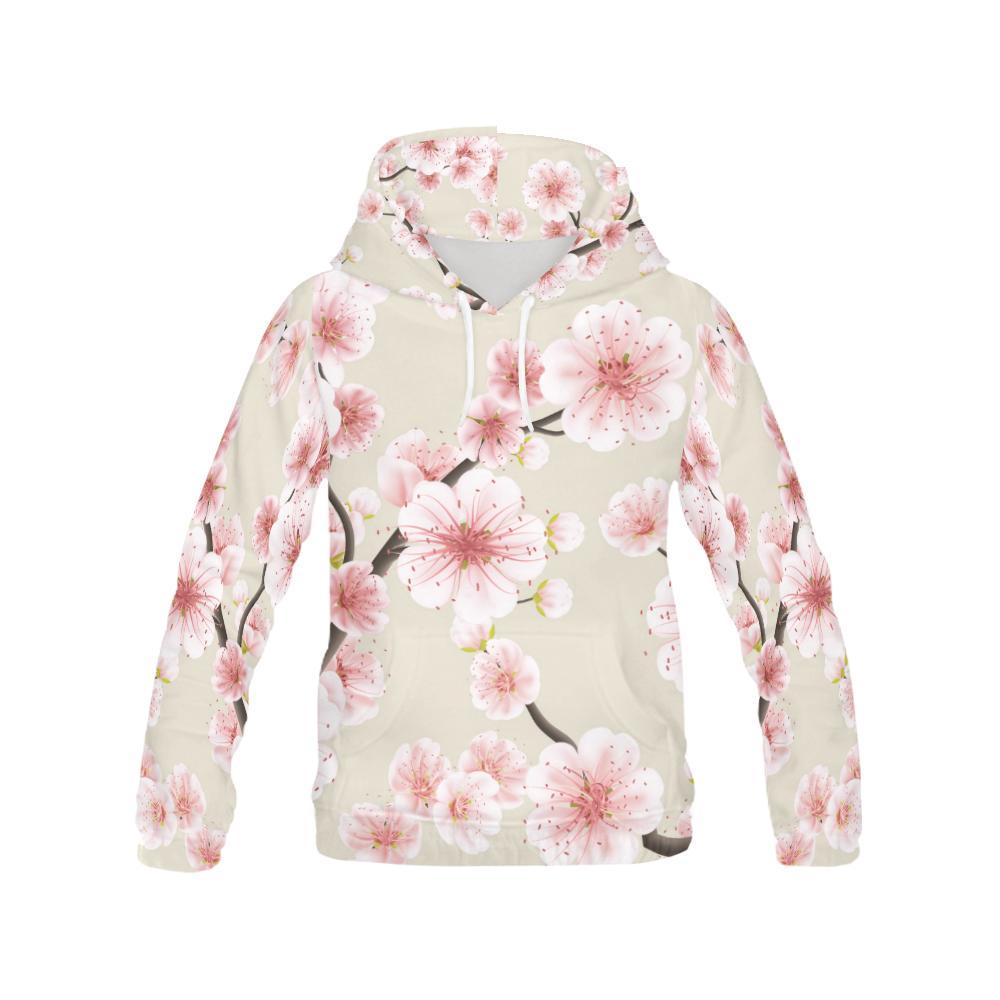 Cherry Blossom Sakura Women Pullover Hoodie -grizzshop