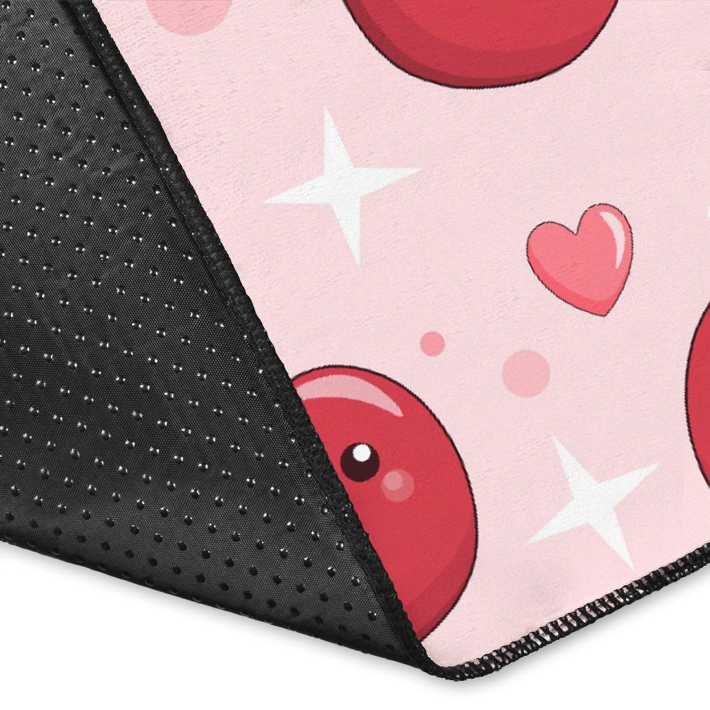 Cherry Print Pattern Floor Mat-grizzshop