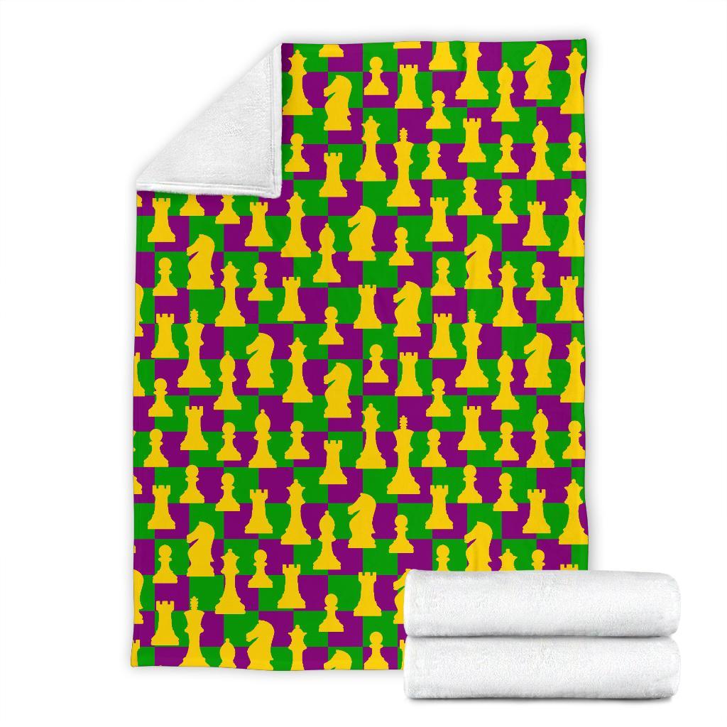 Chess Color Pattern Print Blanket-grizzshop