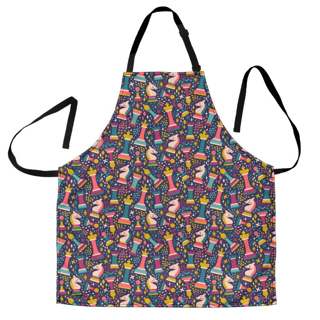 Chess Colorful Pattern Print Men's Apron-grizzshop