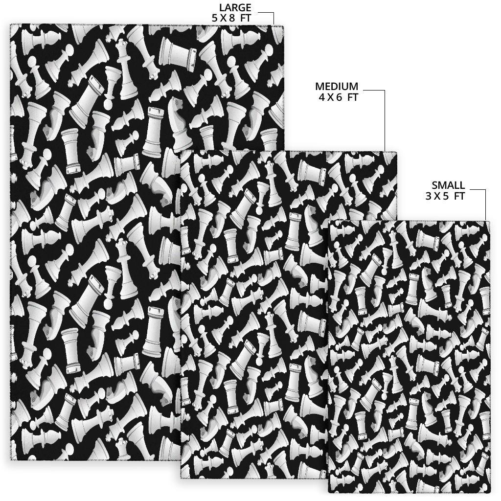 Chess Pattern Print Floor Mat-grizzshop