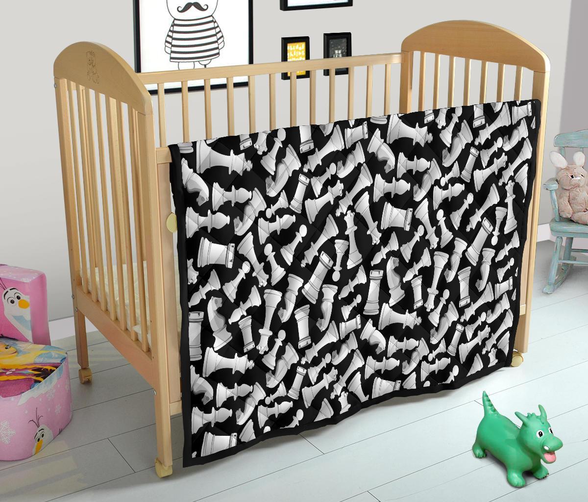 Chess Pattern Print Quilt-grizzshop