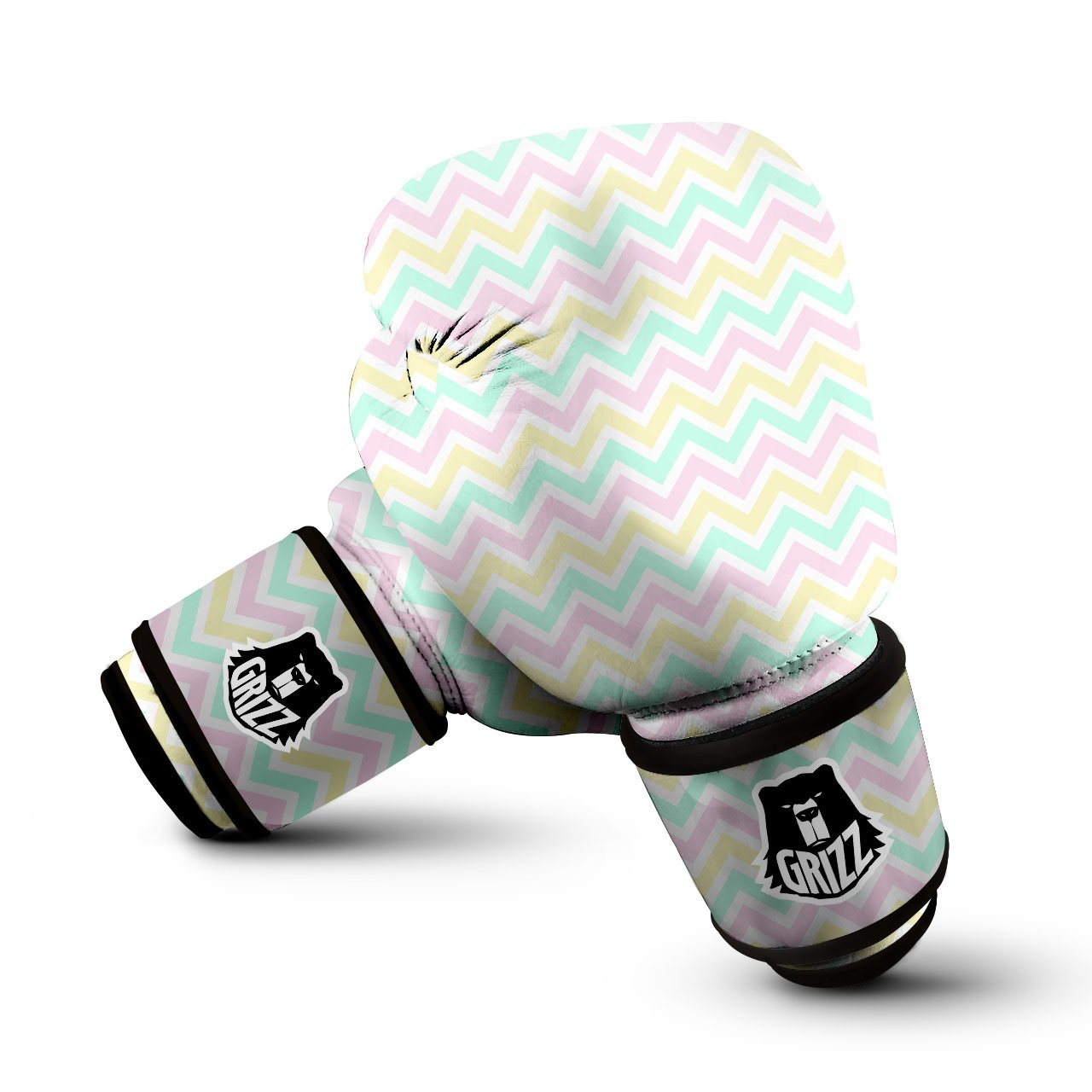 Chevron Pastel Print Pattern Boxing Gloves-grizzshop