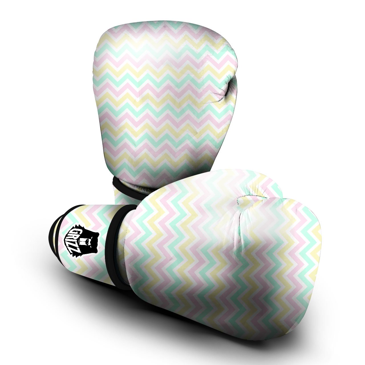 Chevron Pastel Print Pattern Boxing Gloves-grizzshop