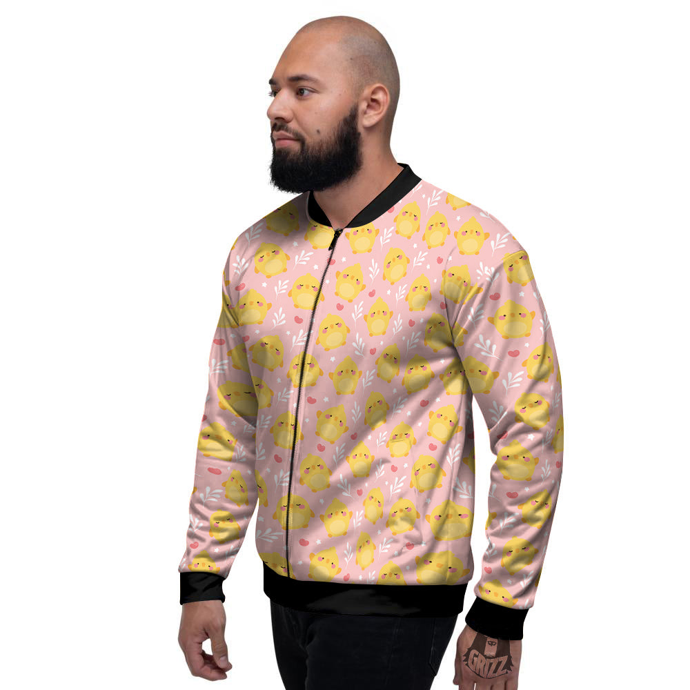 Chicken Cute Print Pattern Men's Bomber Jacket-grizzshop