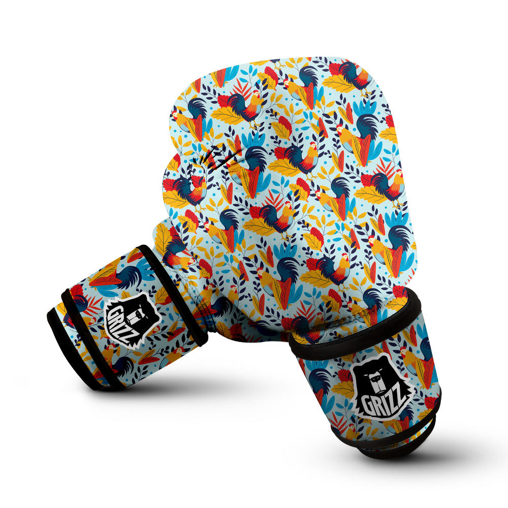 Chicken Exotic Print Pattern Boxing Gloves-grizzshop