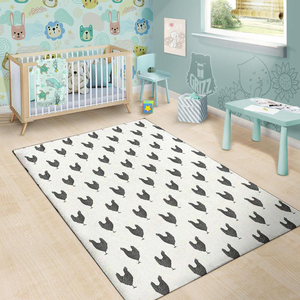Chicken Painting Print Pattern Floor Mat-grizzshop
