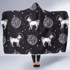 Chihuahua Space Pattern Print Hooded Blanket-grizzshop