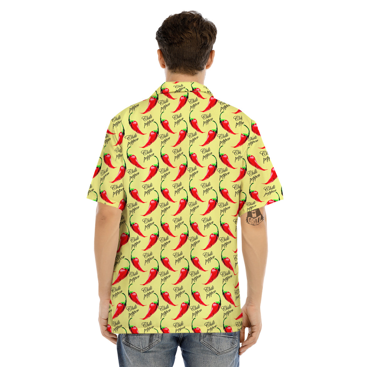 Chili Pepper Vintage Print Pattern Men's Hawaiian Shirt-grizzshop