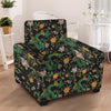 Chinese Green Dragon Print Armchair Cover-grizzshop