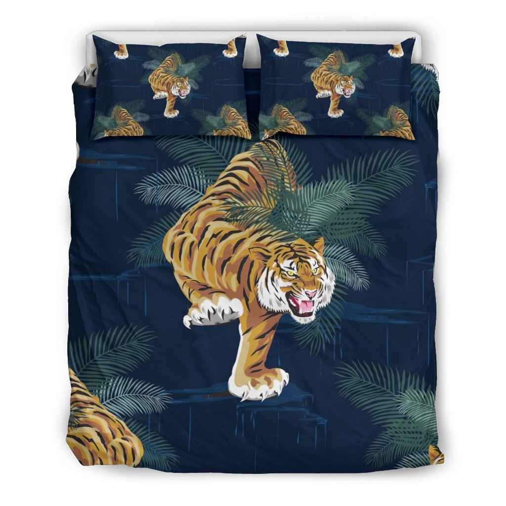 Chinese Tiger Pattern Print Duvet Cover Bedding Set-grizzshop