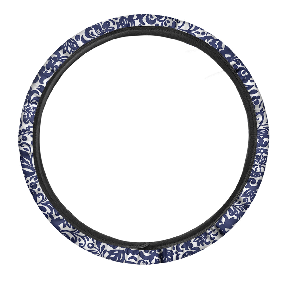 Chintz Floral Print Pattern Car Steering Wheel Cover-grizzshop
