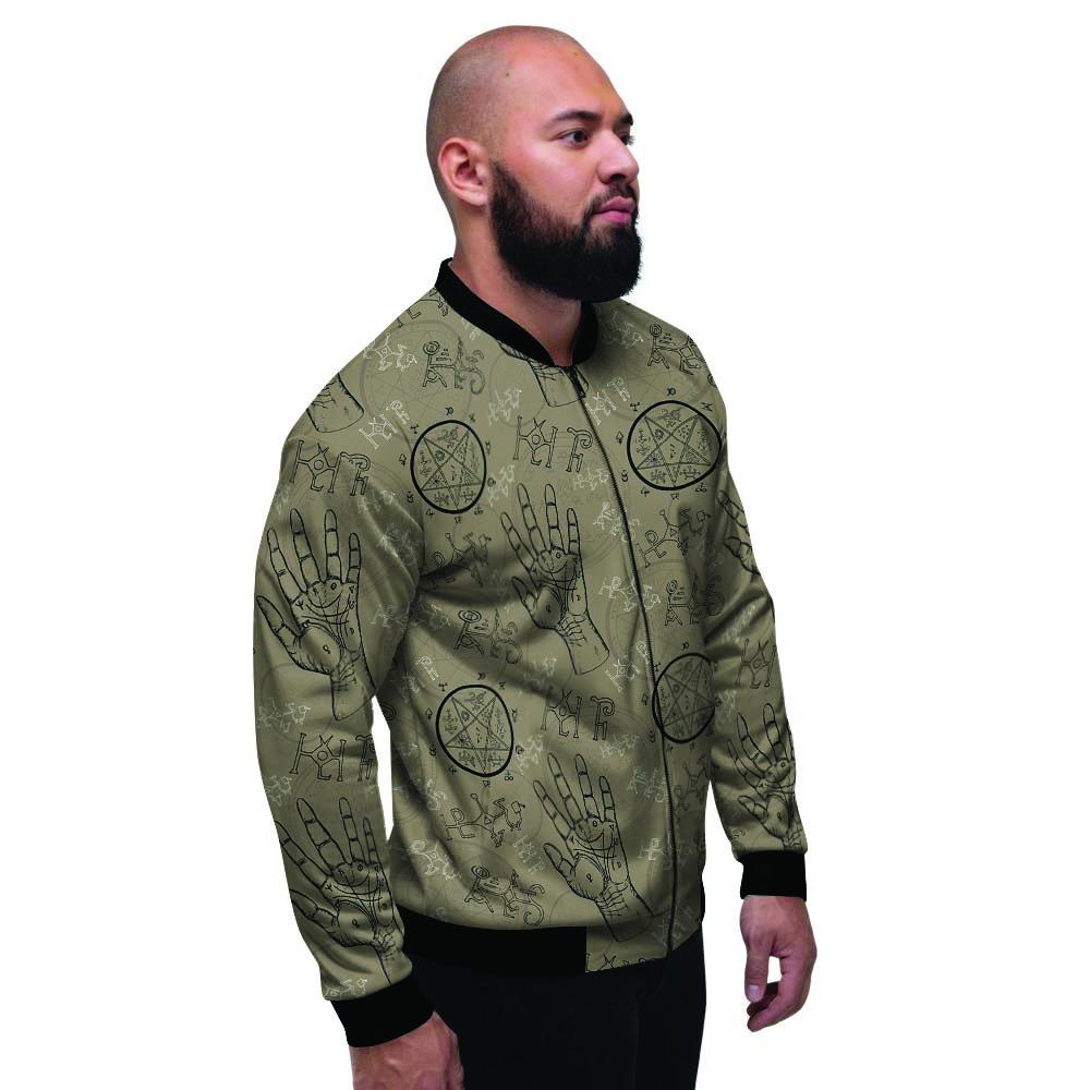 Chiromancy Gothic Witch Men's Bomber Jacket-grizzshop