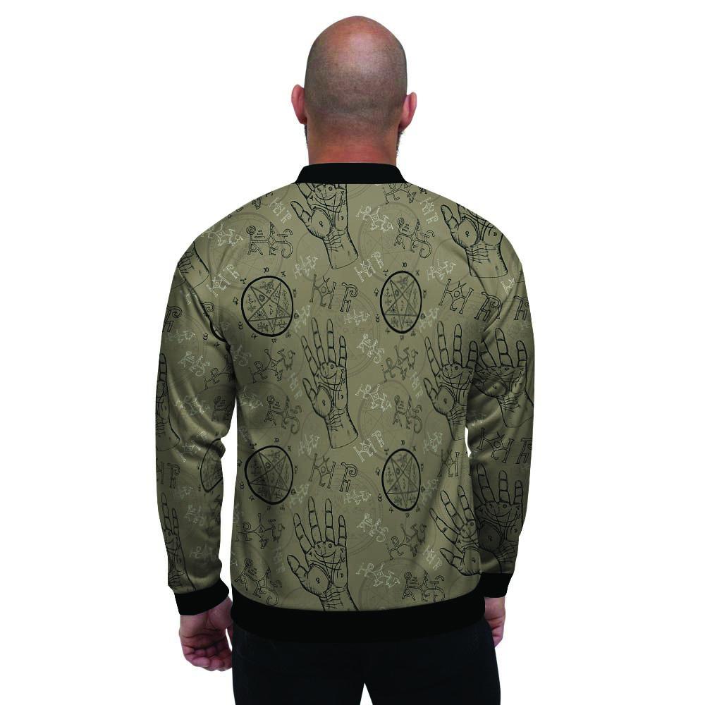 Chiromancy Gothic Witch Men's Bomber Jacket-grizzshop