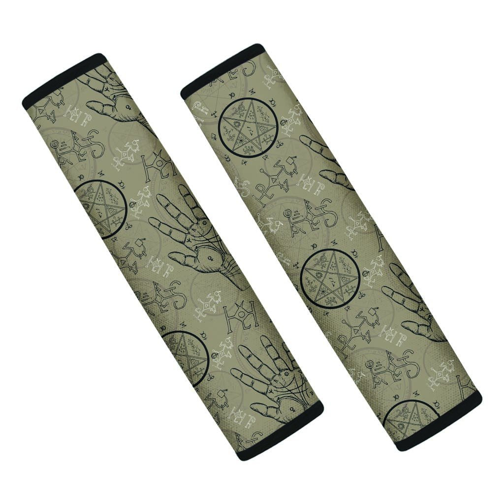 Chiromancy Gothic Witch Seat Belt Cover-grizzshop