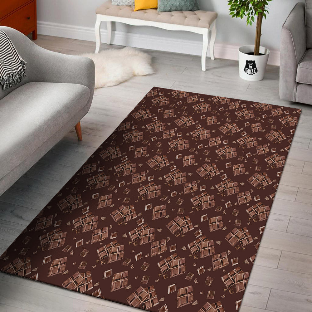 Chocolate Bar Print Pattern Floor Mat-grizzshop
