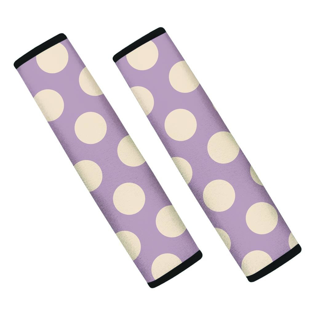 Chocolate Brown Polka Dot Seat Belt Cover-grizzshop