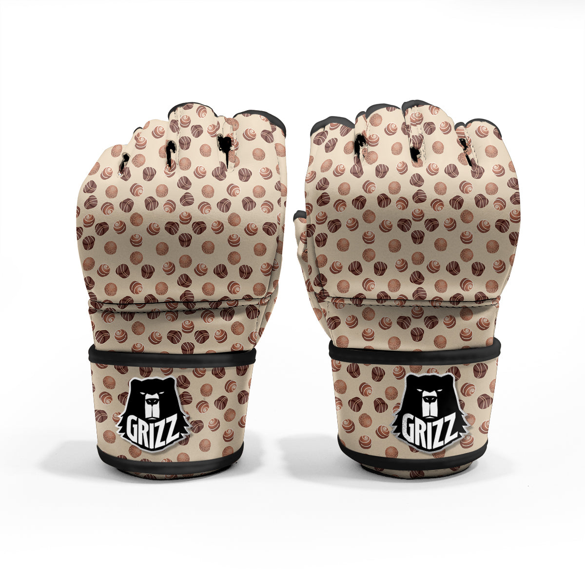 Chocolate Candy Print Pattern MMA Gloves-grizzshop
