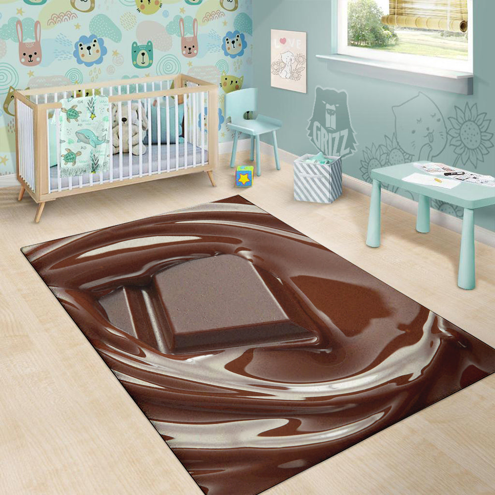 Chocolate Print Floor Mat-grizzshop