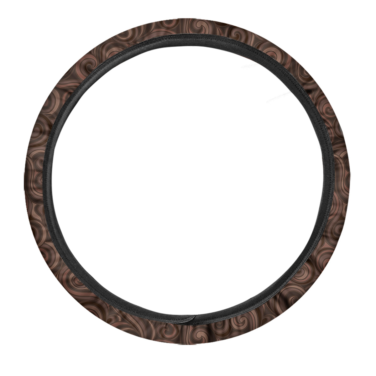 Chocolate Texture Brown Print Pattern Car Steering Wheel Cover-grizzshop