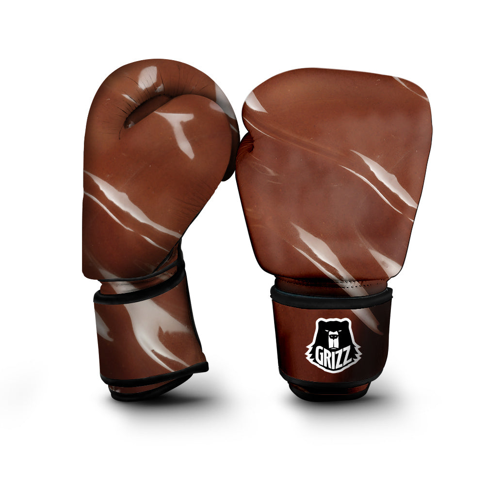 Chocolate Texture Print Boxing Gloves-grizzshop