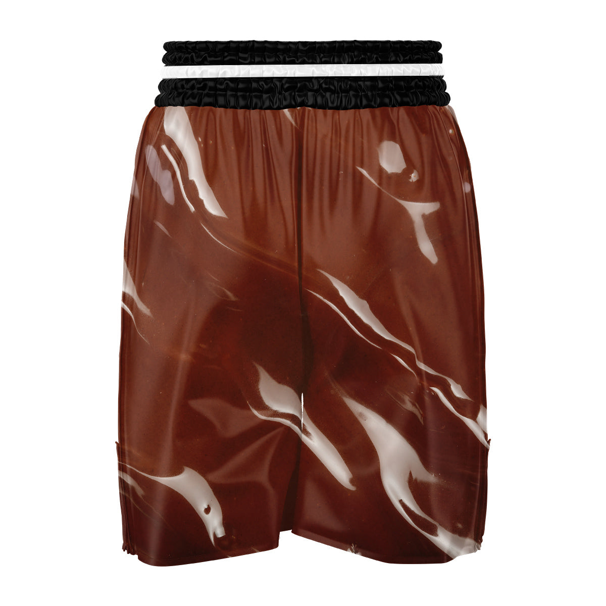 Chocolate Texture Print Boxing Shorts-grizzshop