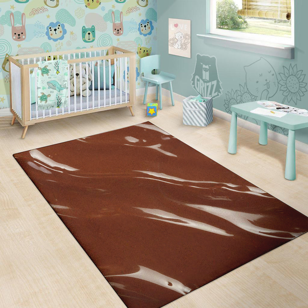 Chocolate Texture Print Floor Mat-grizzshop