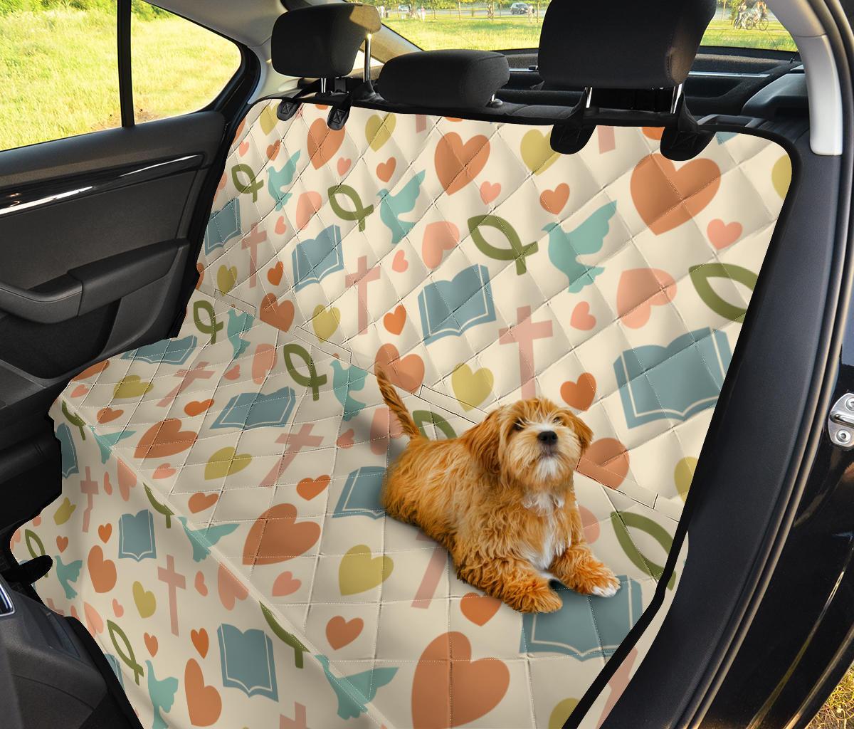 Christian Bible Pattern Print Pet Car Seat Cover-grizzshop