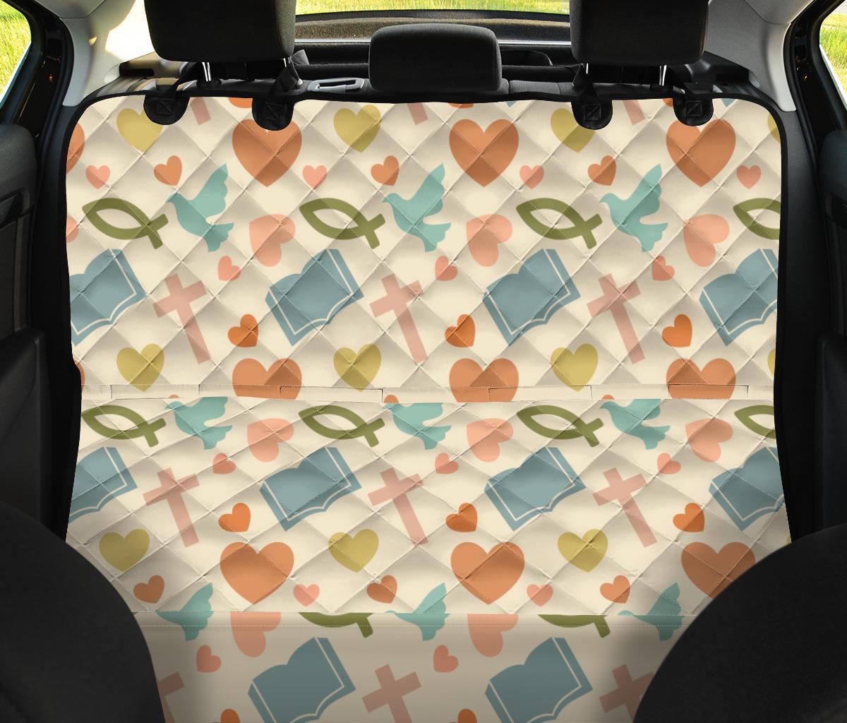 Christian Bible Pattern Print Pet Car Seat Cover-grizzshop