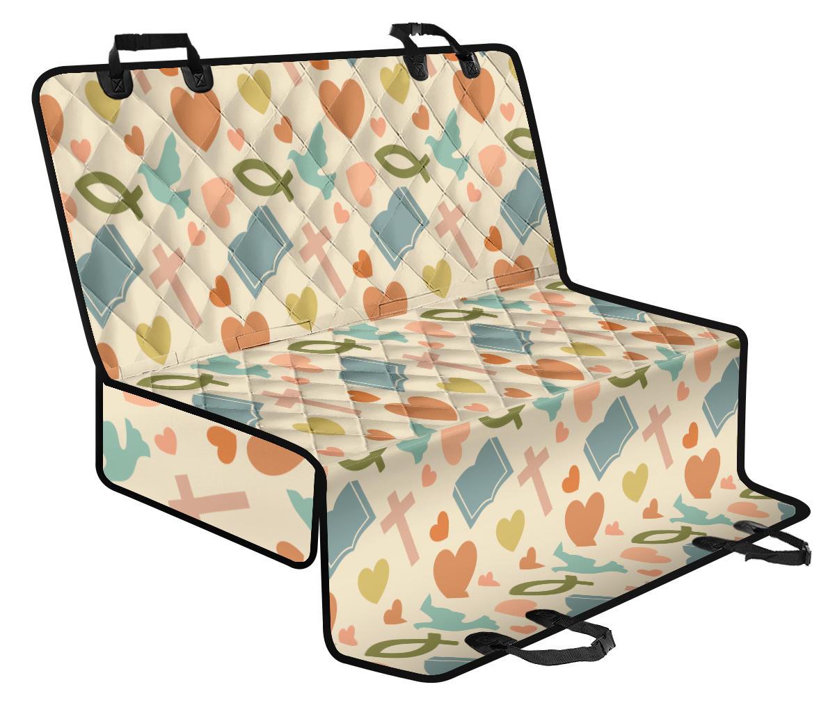 Christian Bible Pattern Print Pet Car Seat Cover-grizzshop