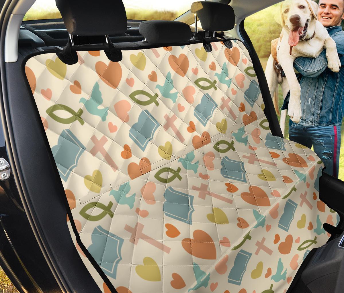 Christian Bible Pattern Print Pet Car Seat Cover-grizzshop