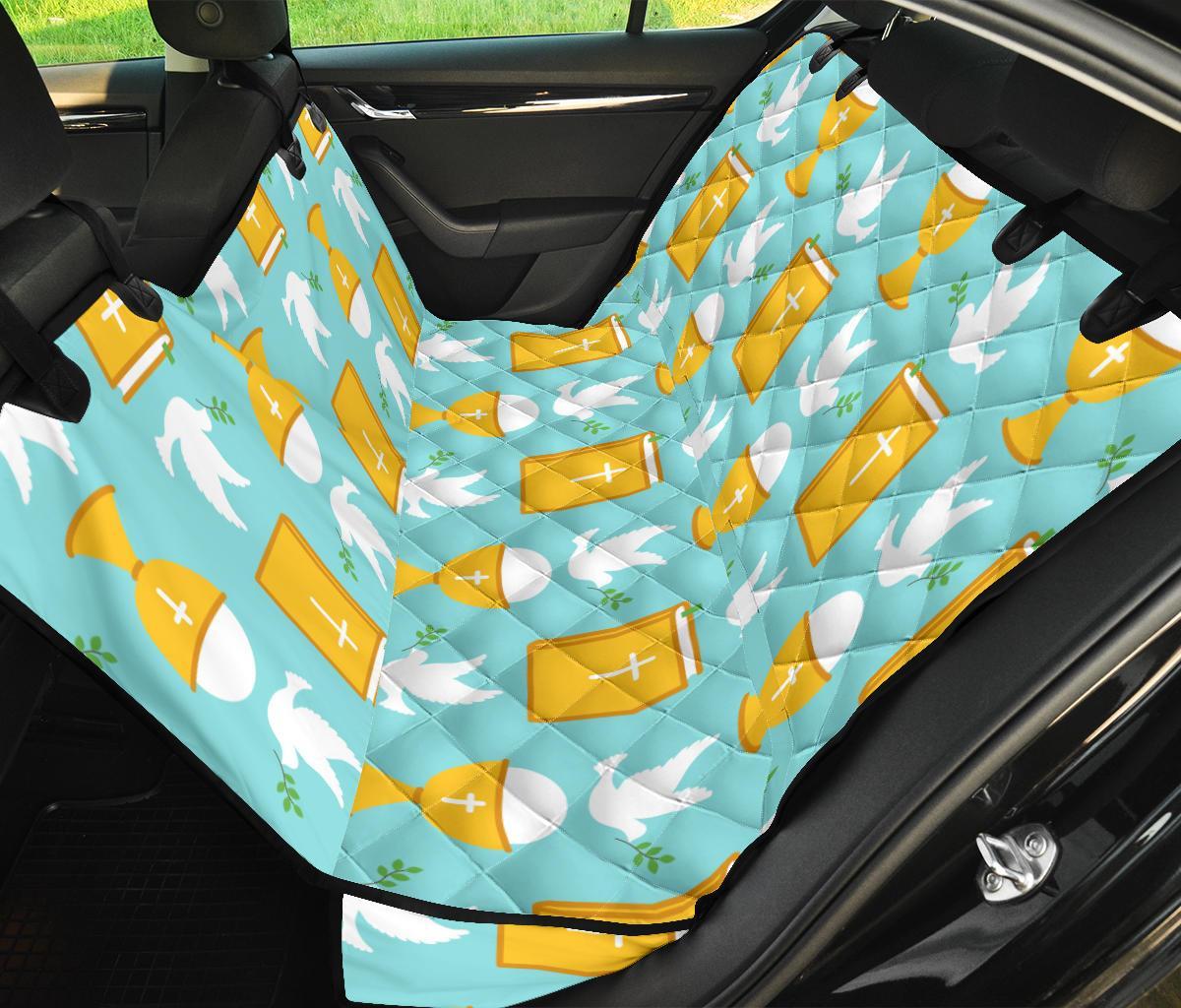 Christian Dove Pattern Print Pet Car Seat Cover-grizzshop