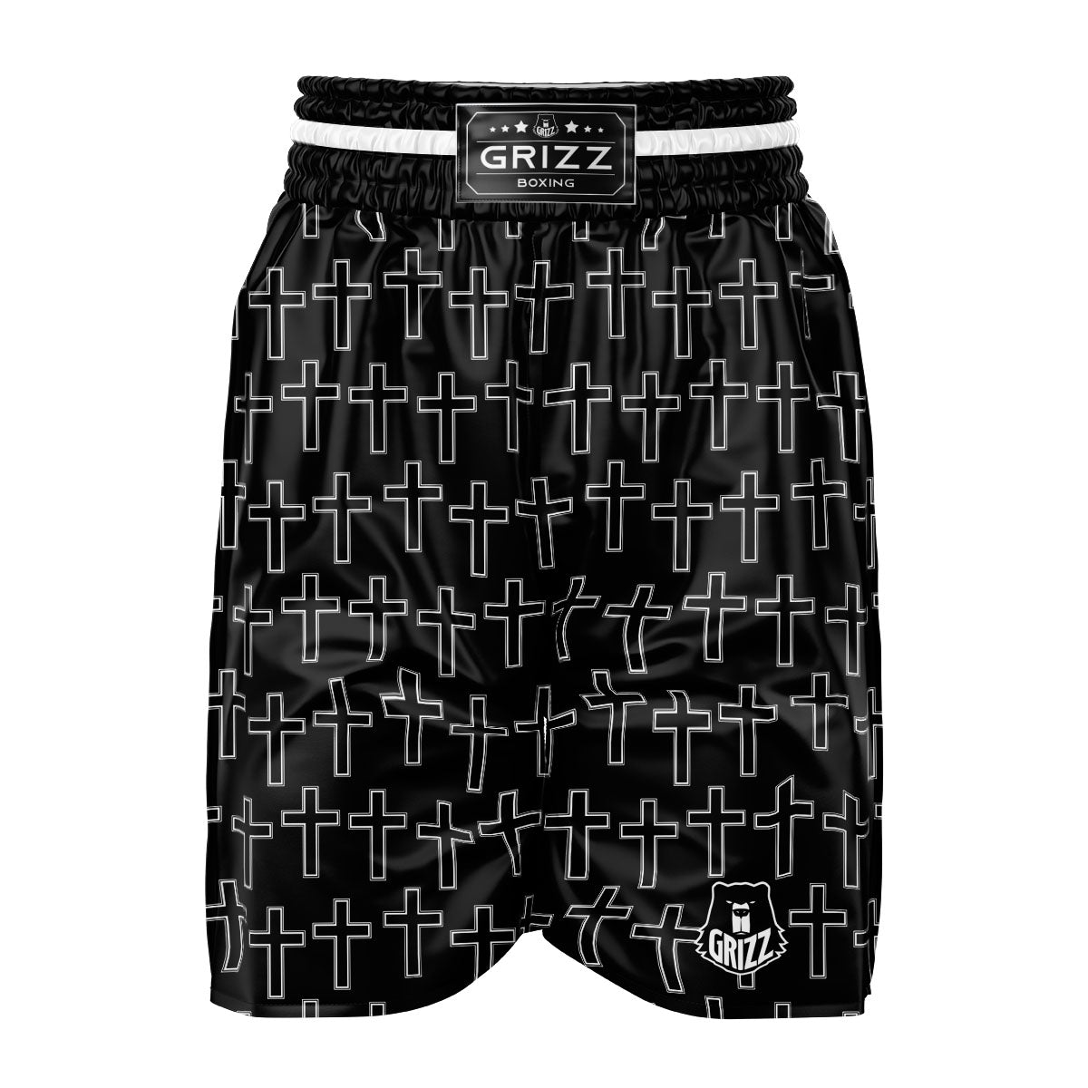 Christian Orthodox Print Pattern Boxing Shorts-grizzshop