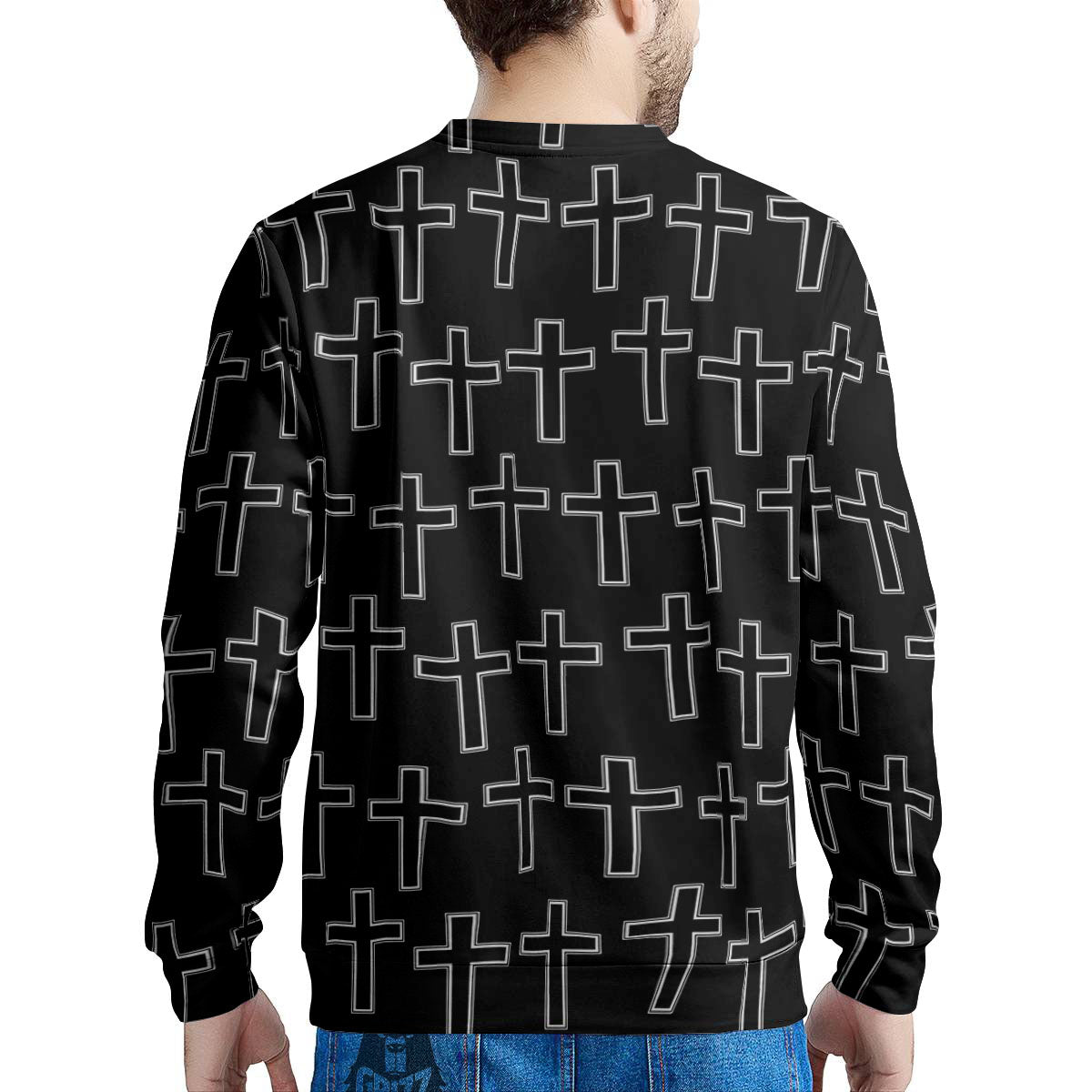 Christian Orthodox Print Pattern Men's Sweatshirt-grizzshop