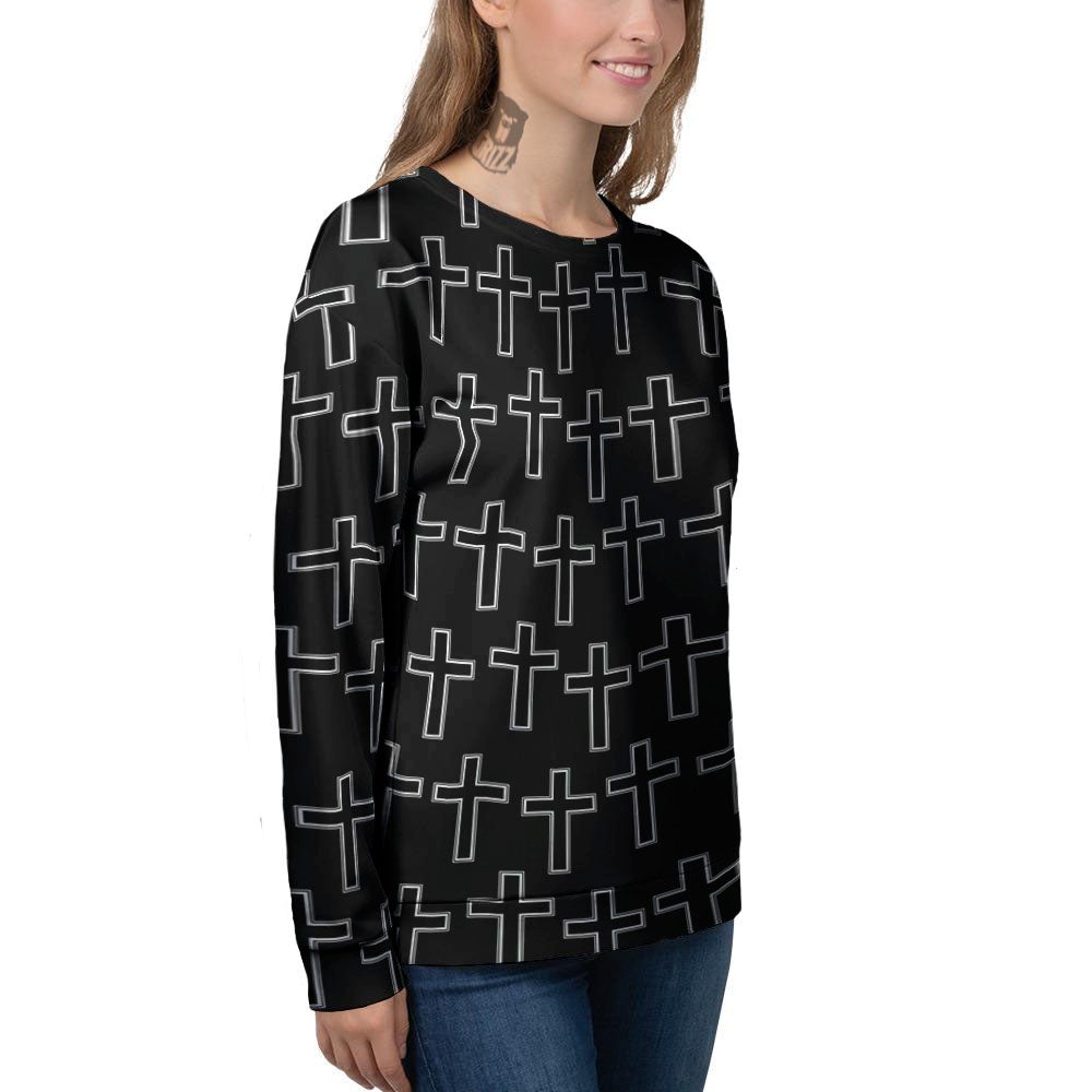 Christian Orthodox Print Pattern Women's Sweatshirt-grizzshop