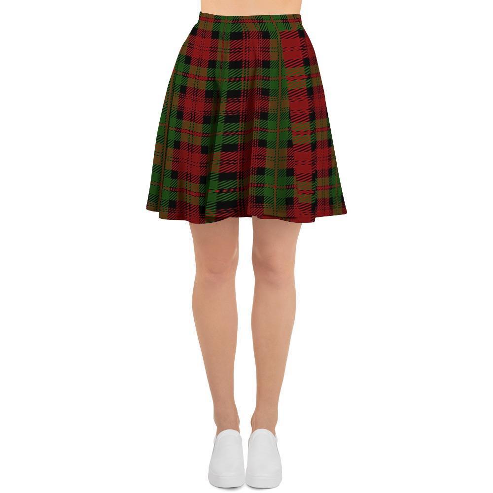 Christmas Tartan Red Plaid Women's Skirt-grizzshop