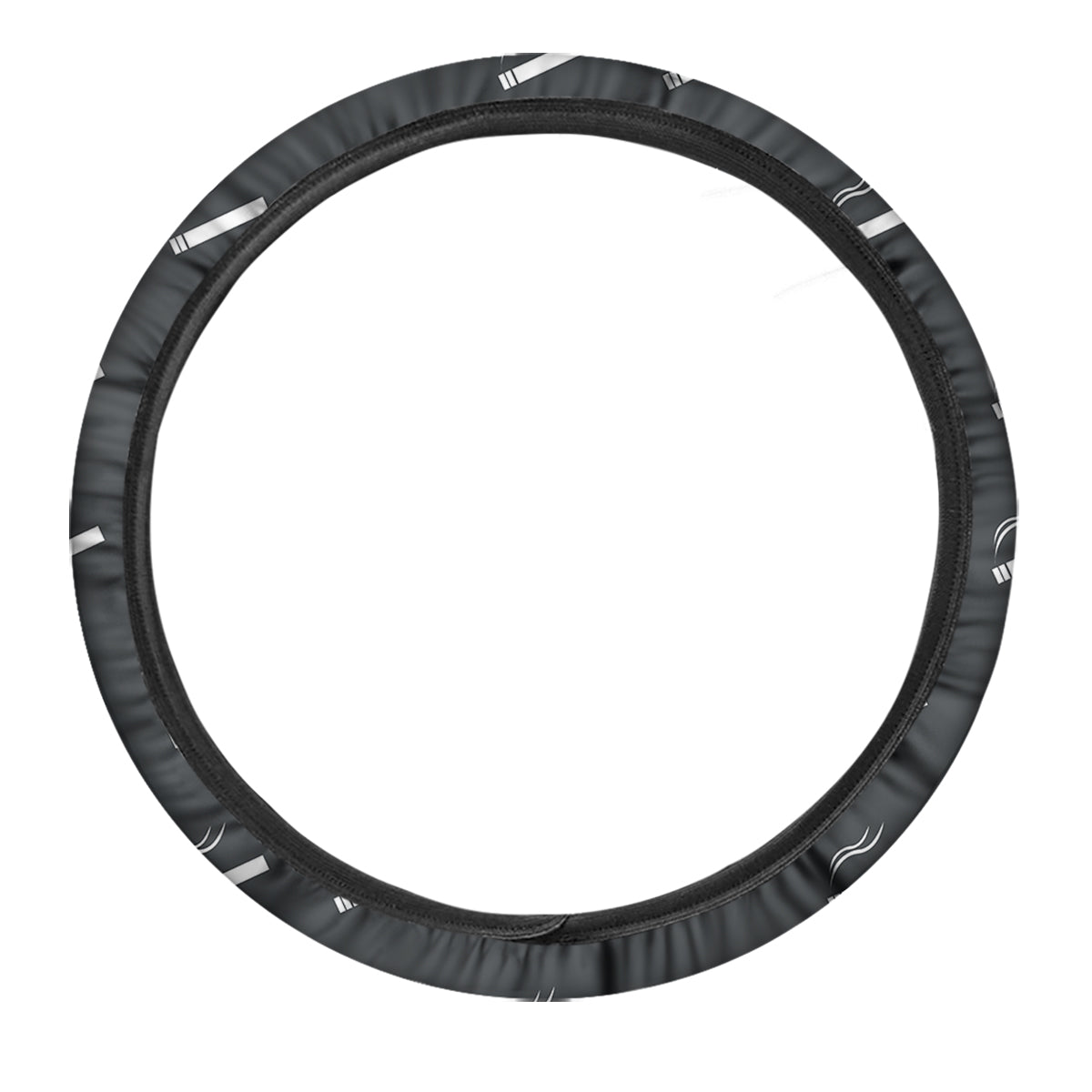 Cigarette Print Pattern Car Steering Wheel Cover-grizzshop