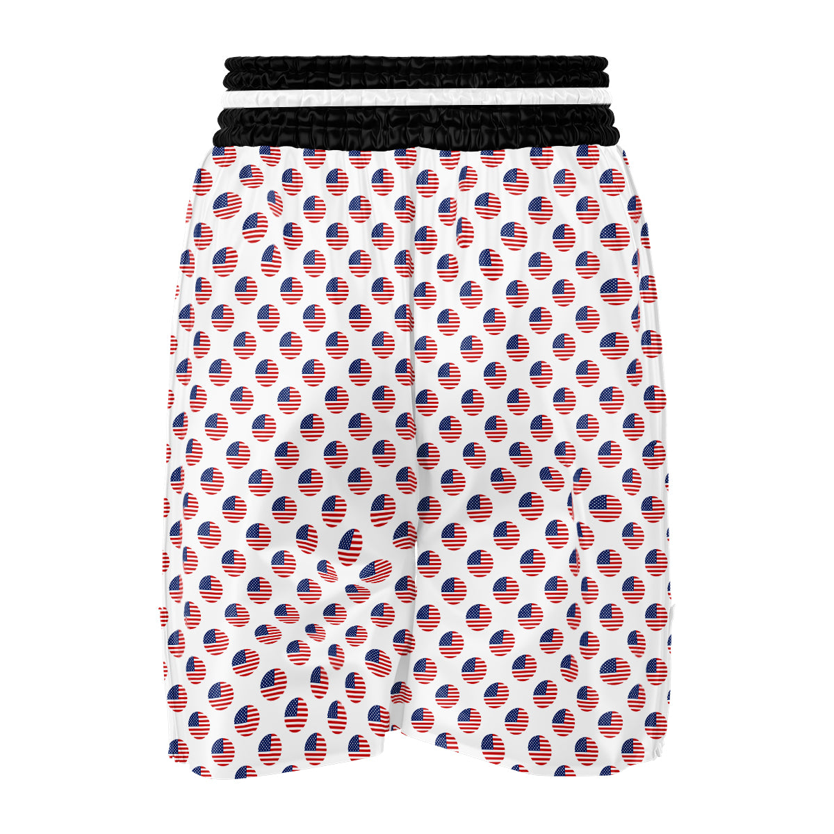 Circle Flag American Print Pattern Boxing Shorts-grizzshop