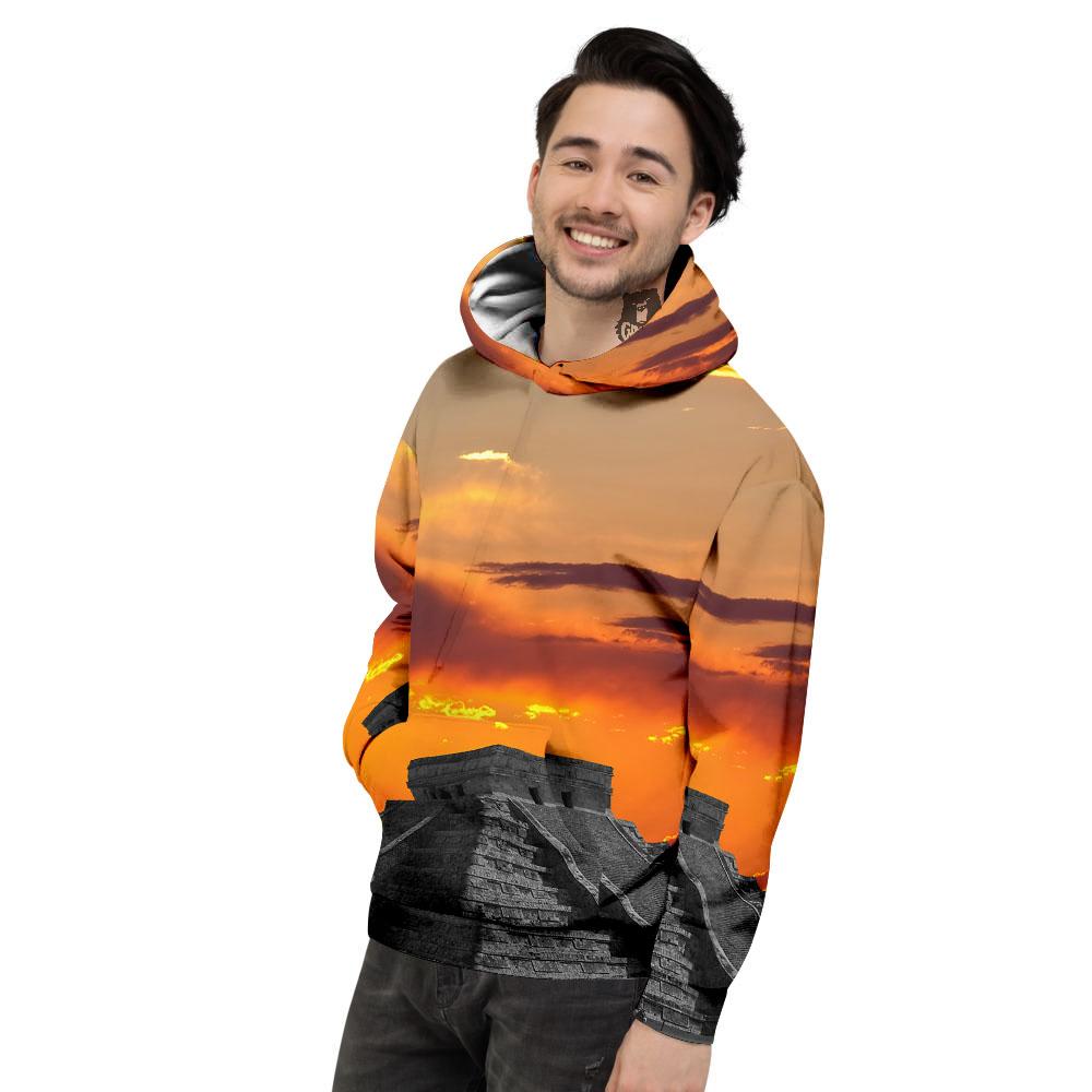 Civilization Mayan Print Men's Hoodie-grizzshop
