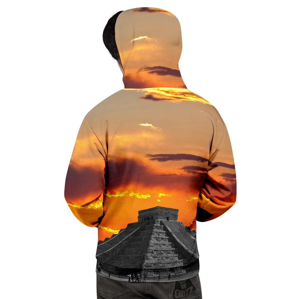 Civilization Mayan Print Men's Hoodie-grizzshop