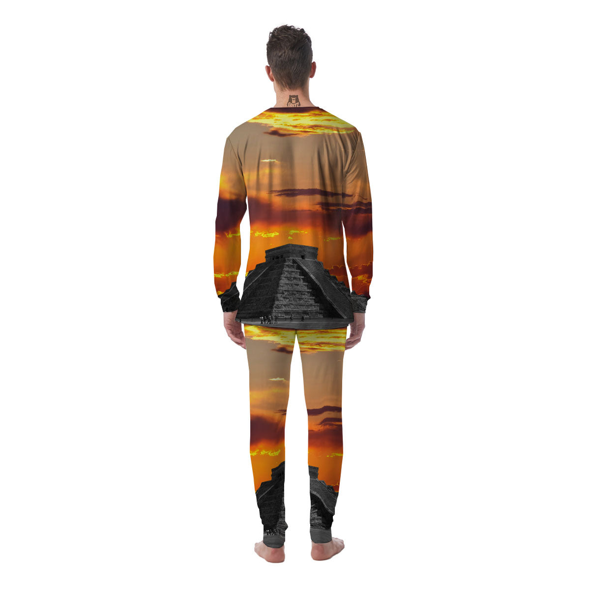 Civilization Mayan Print Men's Pajamas-grizzshop