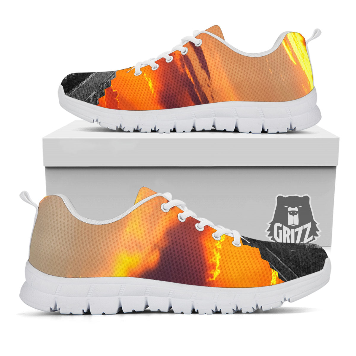 Civilization Mayan Print White Sneaker-grizzshop