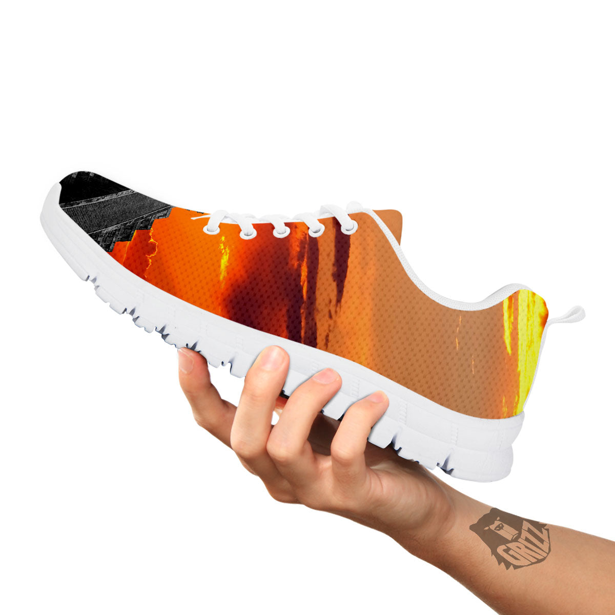 Civilization Mayan Print White Sneaker-grizzshop