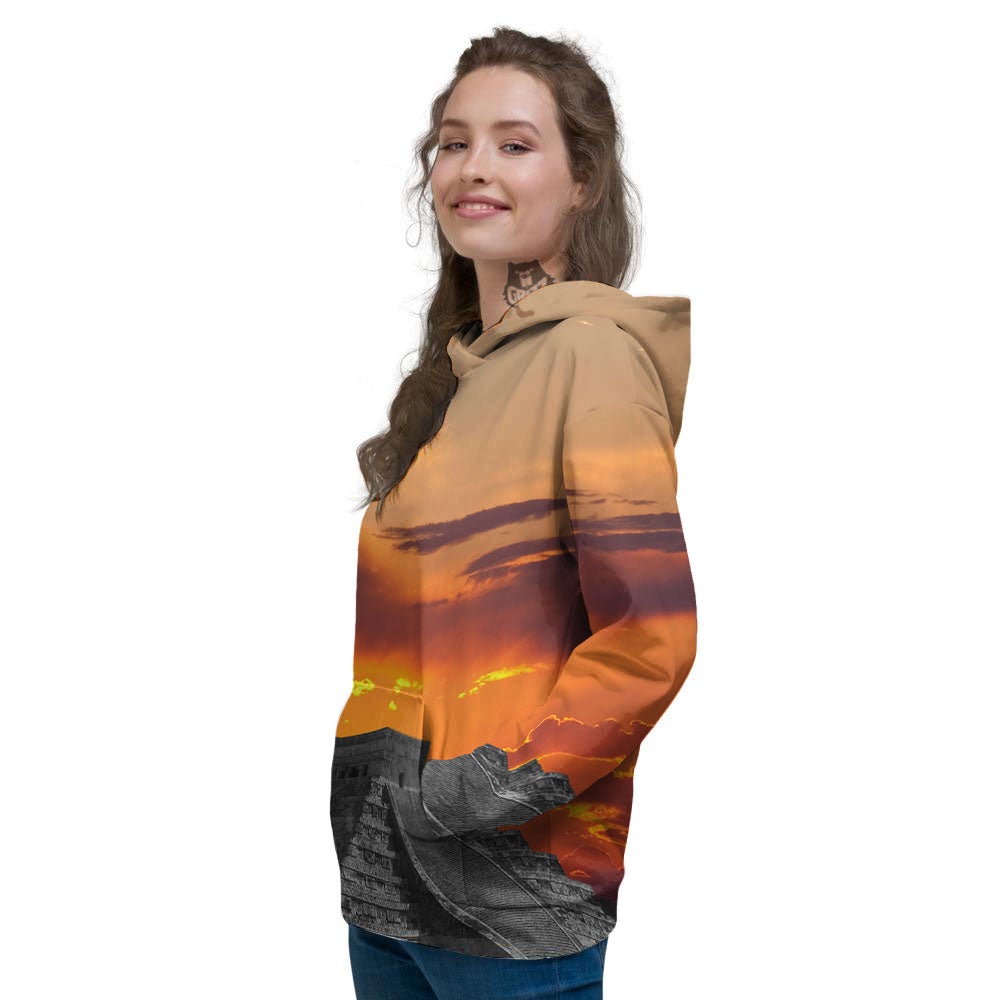 Civilization Mayan Print Women's Hoodie-grizzshop